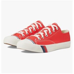 NEW PRO-KedsRoyal Lo Lace Up‎ Fashion Sneaker, Red Canvas, Size 7 Women